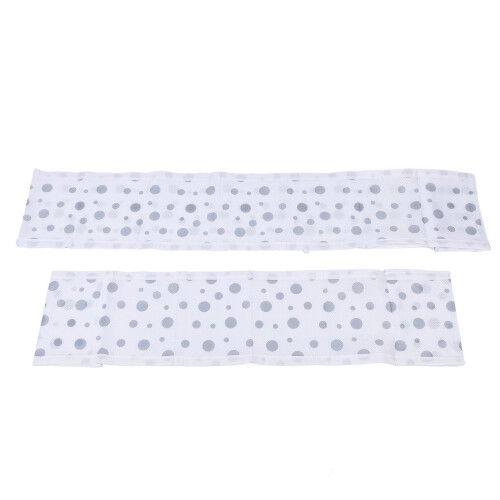 Classic Baby Crib Breathable Mesh Bumper 2-Piece Set with White Dots 2