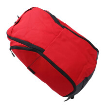 Large Red Basketball Backpack with Laptop & Sports Gear Compartments