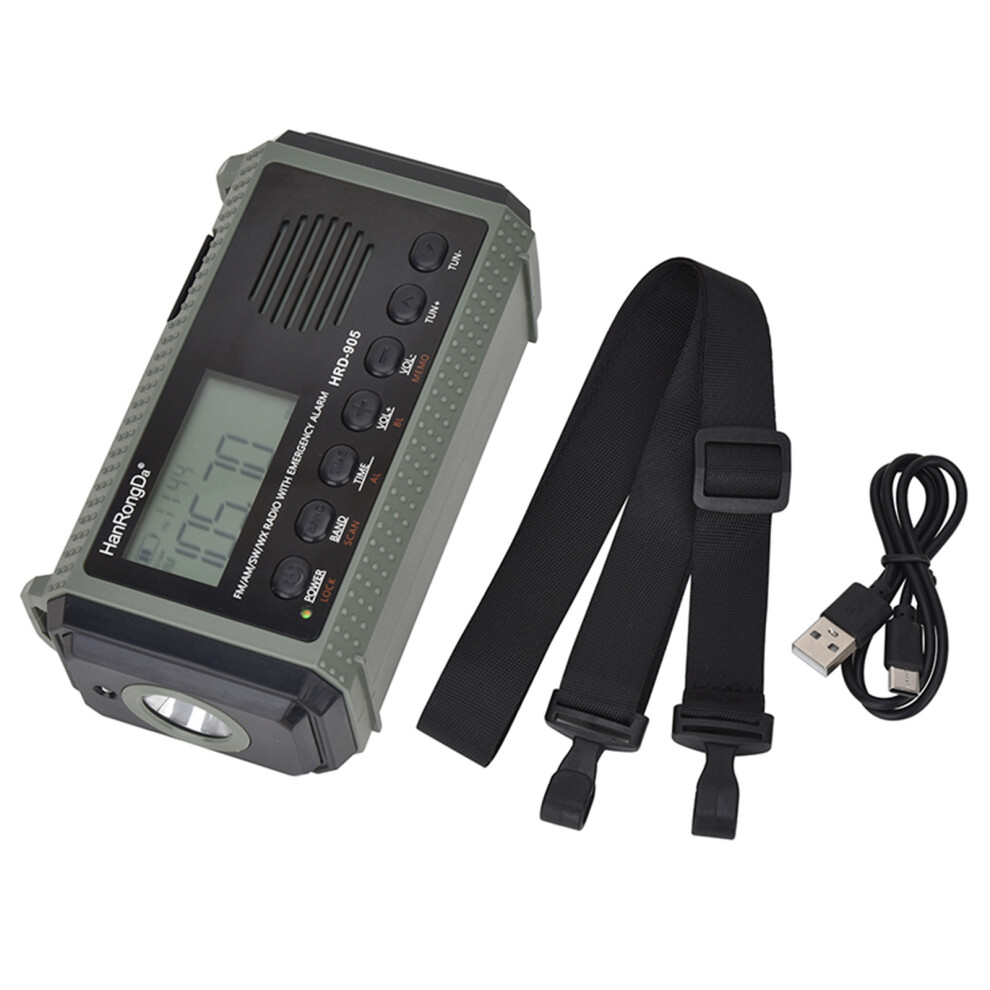 Hanrongda Hrd-905 10,000Mah All-Band Emergency Radio, - Black/Orange 8411346702527