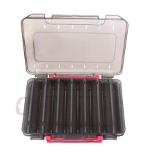 Fishing Tackle Storage Box Double-Sided Container for Fishing Lures Baits Hooks Organization, Durable Plastic Accessory Case