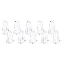 Clear Plastic Hold Down Brackets for 2 Inch Horizontal Blinds - Pack of 10