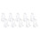 Clear Plastic Hold Down Brackets for 2 Inch Horizontal Blinds - Pack of 10 1
