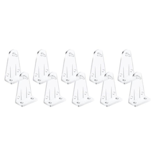 Clear Plastic Hold Down Brackets for 2 Inch Horizontal Blinds - Pack of 10