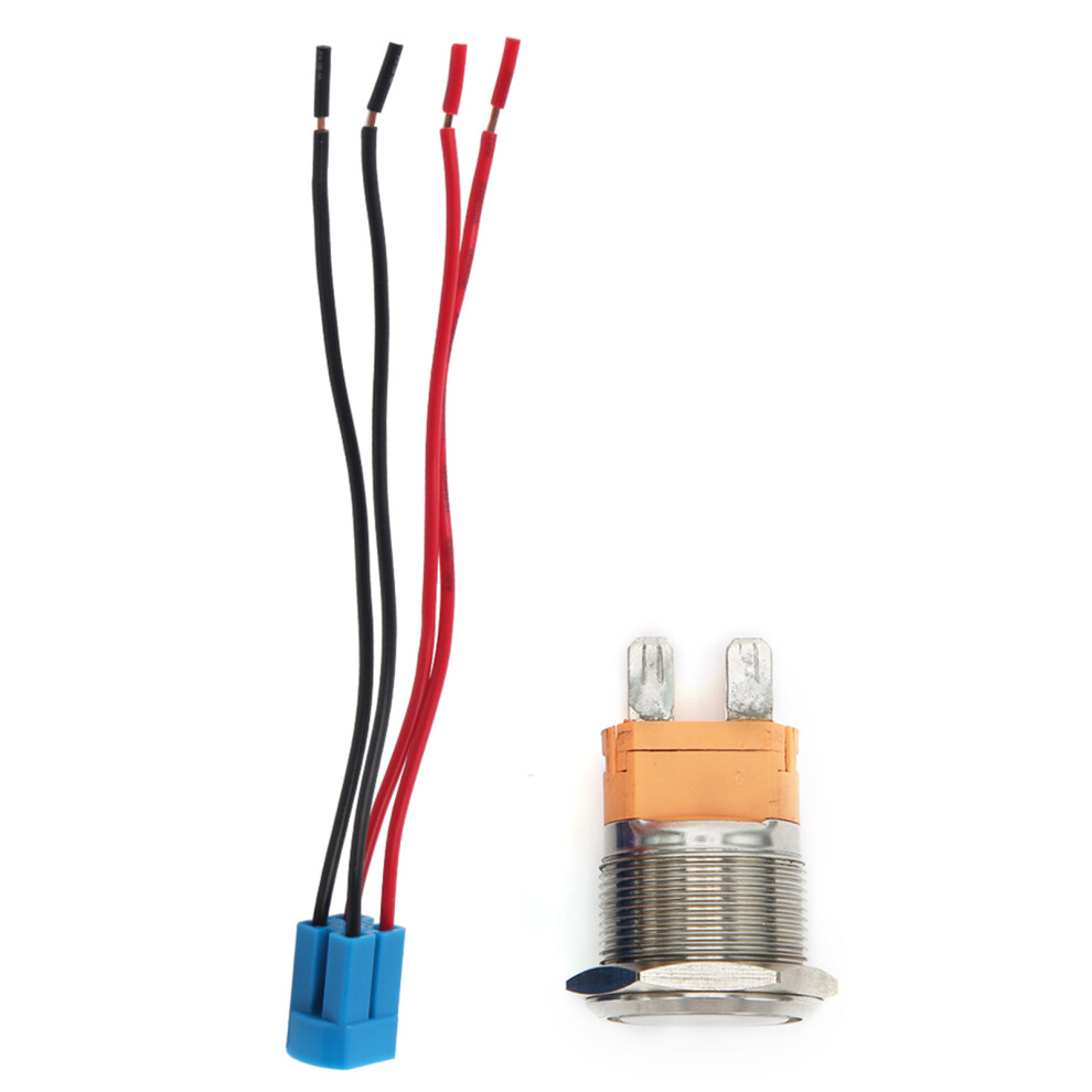 22mm AC250V 20A Push Button Switch Flat Head Metal