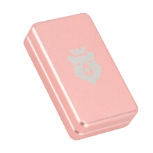 Metal Push Card Slider Toy for Anxiety Relief – Pink, Aluminum Alloy, 2.7x4.6x1.3cm