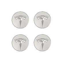 Tesla Model 3/X/S/Y Hub Cover Screw Cover - Silver - Modification Accessories