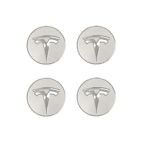 Tesla Model 3/X/S/Y Hub Cover Screw Cover - Silver - Modification Accessories