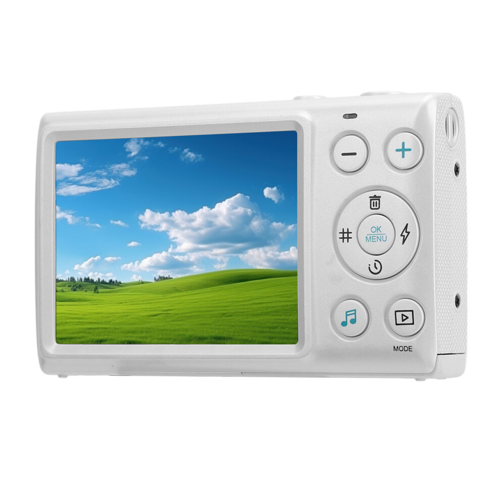 4K 64Mp Vlogging Camera With 18X Digital Zoom, 2.8" Ips Screen, White 9431346705075