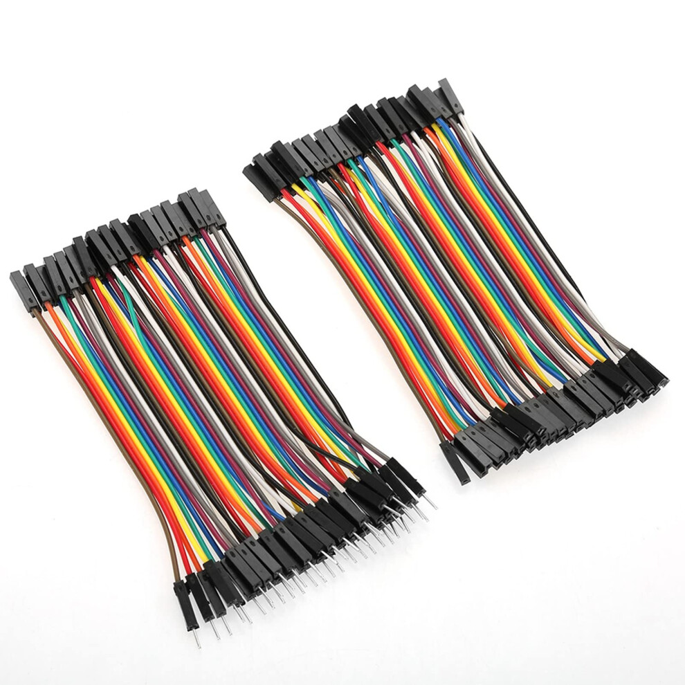 Colorful 10Cm Jumper Wires Kit 3Pcs 40Pin M To F M To M F To F Ribbon Cables For Breadboards Electronics Projects 6038364151940