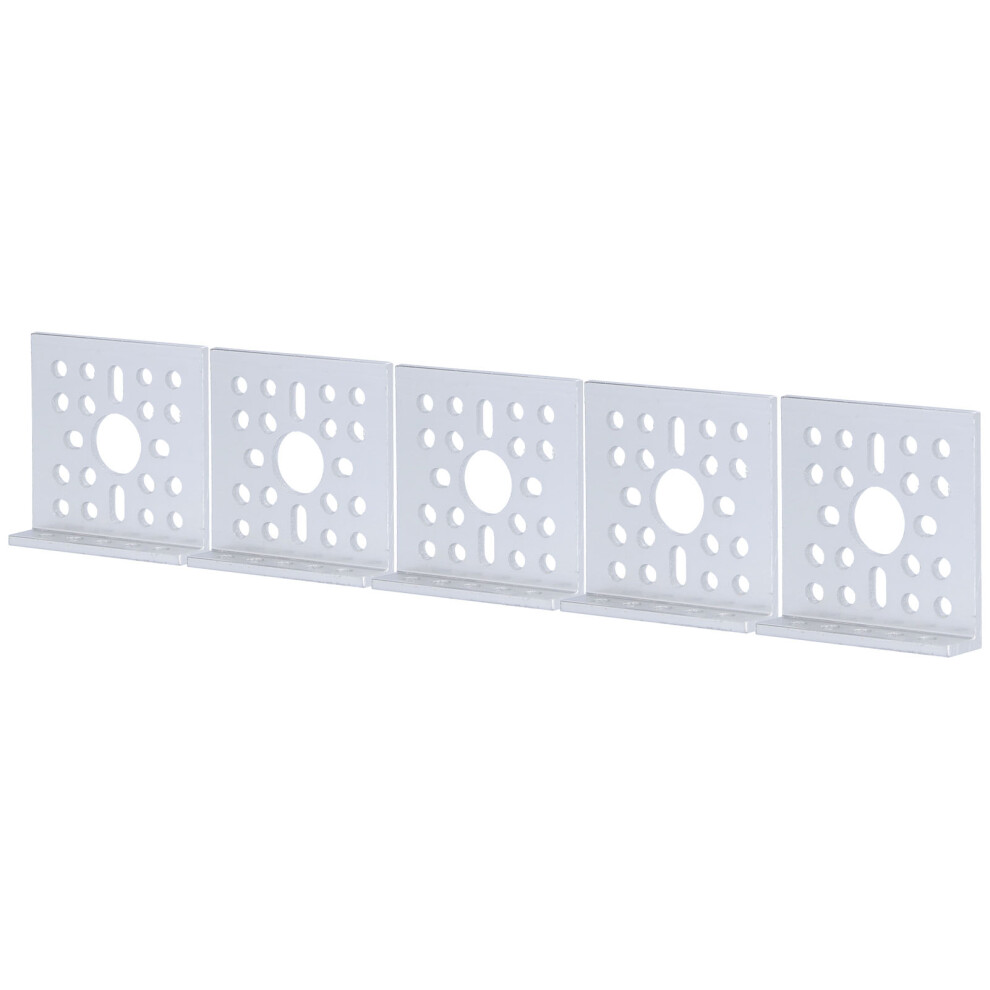 5Pcs L Shape Brackets Aluminum Alloy 90 Degree