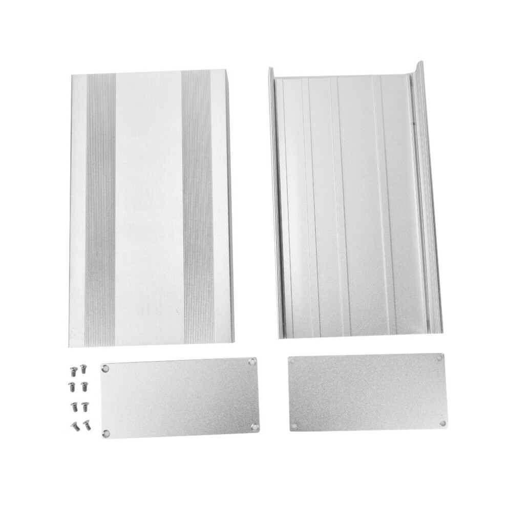 Aluminum Alloy Electronic Case Project Box Silver