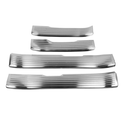 4PCS Door Sill Scuff Plate Guard Protector Trim 1