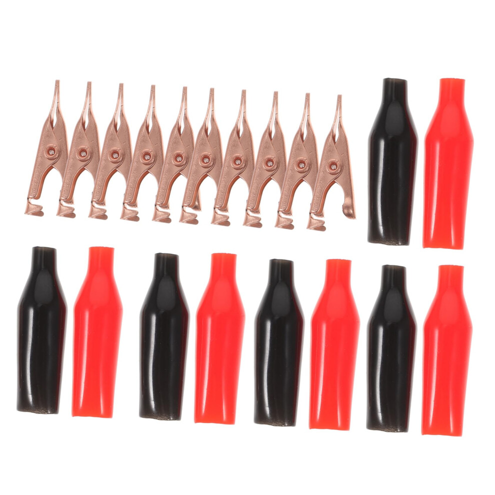 Metal Alligator Clip Clamp Set 10Pcs Mini High Conductivity Non-Deforming Electrical Testing Clamps Random Color 9016109675040