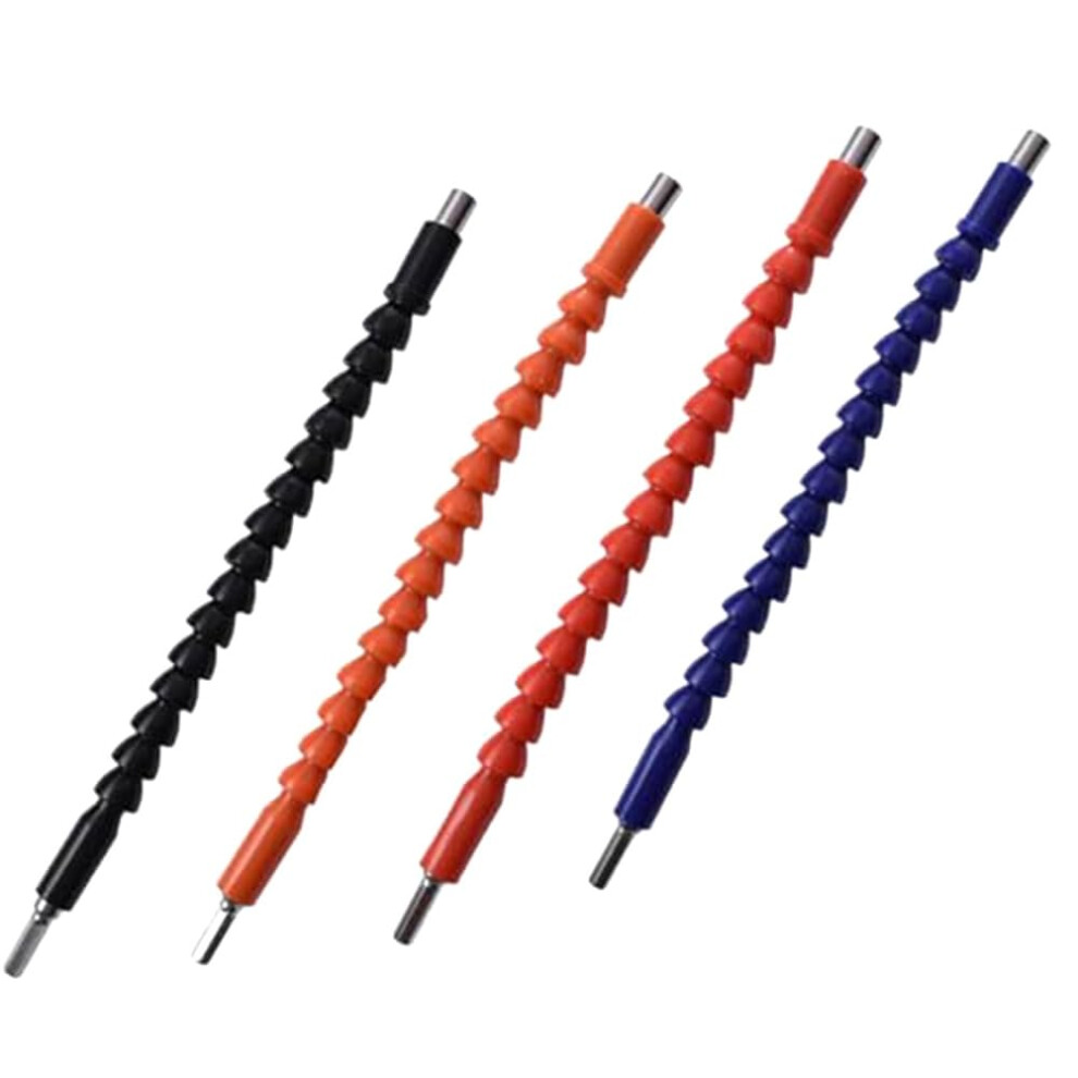 4 Piece Screwdriver Set With Flexible Drill Bit Extension And Shaft, Plastic And Steel Construction 9016109675071