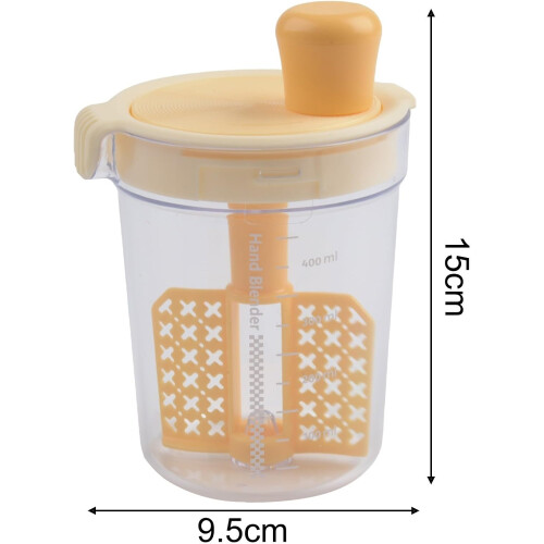 Effective Eggbeater Mixer Yellow - Multi-Use Kitchen Tool for Sauces, Food Storage, and Baking Tasks 2