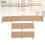 3PCS Cotton Crib Bumper Guard Set, Washable, Light Brown 6