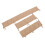 3PCS Cotton Crib Bumper Guard Set, Washable, Light Brown 1