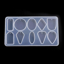 1PC DIY Jewelry Silicone Mold Pendant Shape UV Epoxy Tools for Jewelry Making