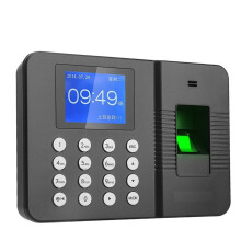 Time Clock, Attendance Machine 3960Z, Fingerprint Recognition Sign-in, Work Punch Card Device for Employee Tracking
