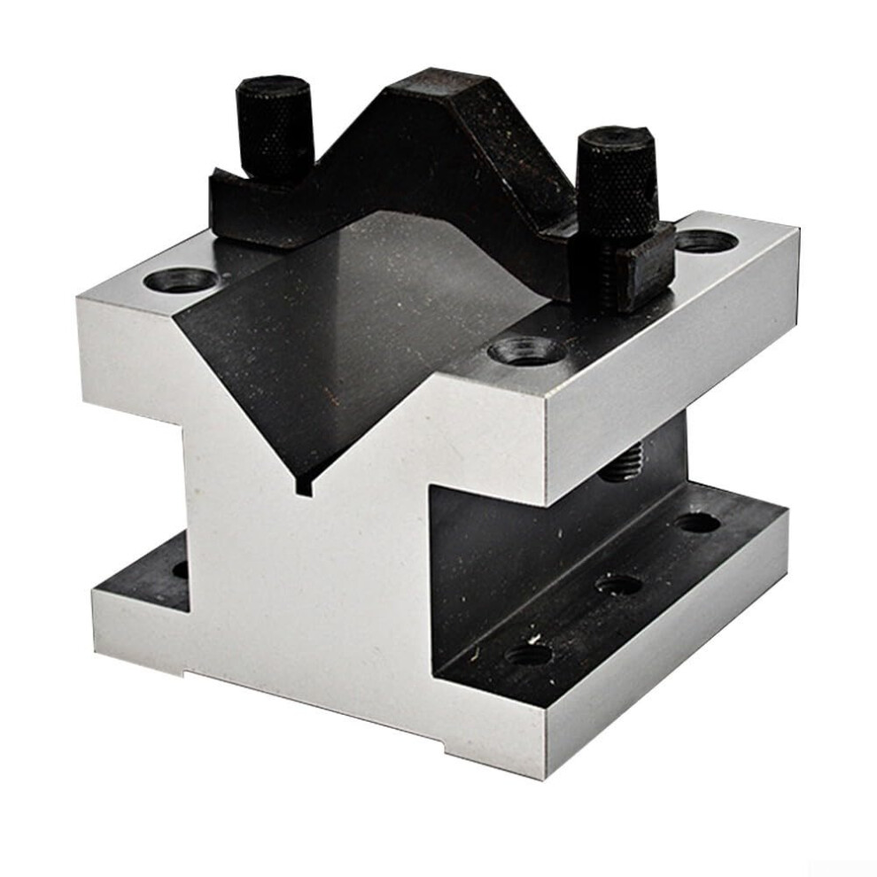 V-Block Grounding Pairs With Clamp Set, 90 Degrees Hardened Steel, 60X60x50mm Precision Matching Tool 9016109675309