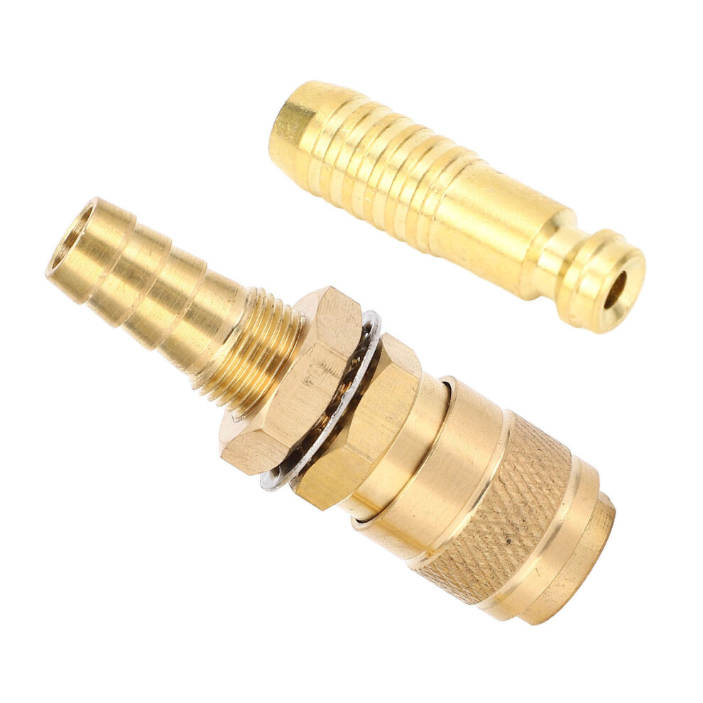Gas Water Quick Connector Brass Adapter For Mig Tig Welding 10Mm 8181346707203