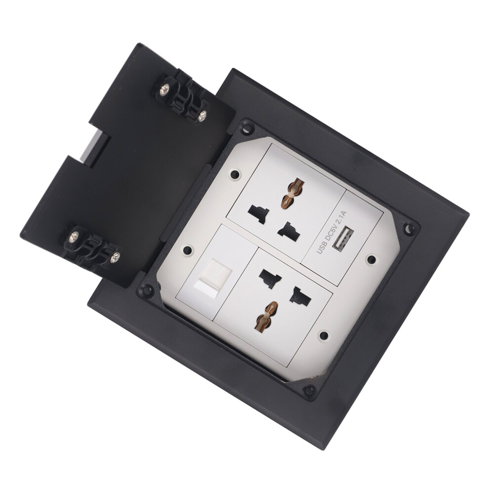 16A Stainless Steel Usb Floor Socket Box Water Resistant Seal 3711346707535