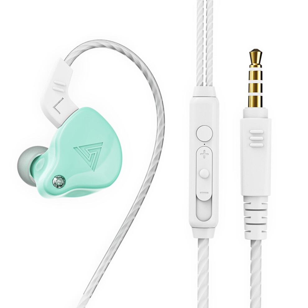 Qkz Ak6-X Wired 3.5Mm Hifi In-Ear Earbuds Music Sport- Green 7732000123535