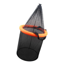 Floating Fishing Baits Basket Live Fish Net Cage Portable Mesh Landing Bucket Storage Bag for Easy Use and Fish Keeping