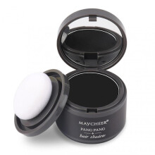 (Black) Multifunctional Shading Powder Water-proof Hairline Building Powder Cover up Scalp Eyebrow Powder Cosmetics