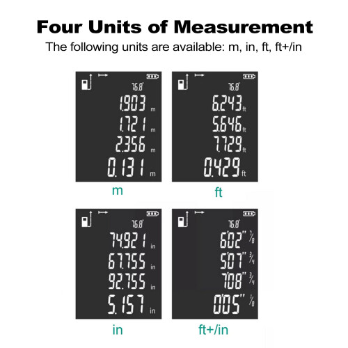 Laser Distance Meter D3-120 120m Waterproof Digital Range Finder 1