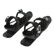 Mini Ski Shoes with Adjustable Binding, Free Size Outdoor Snowboard Boots for Forest Trails and X-Games Activities