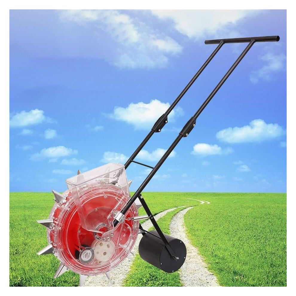 Garden Planter - Manual Push Seeder with 12 Precision Nozzles for Row Planting Corn, Durable Roller Seeder Spreaders-image-OPC-PKC9WW5-NEW