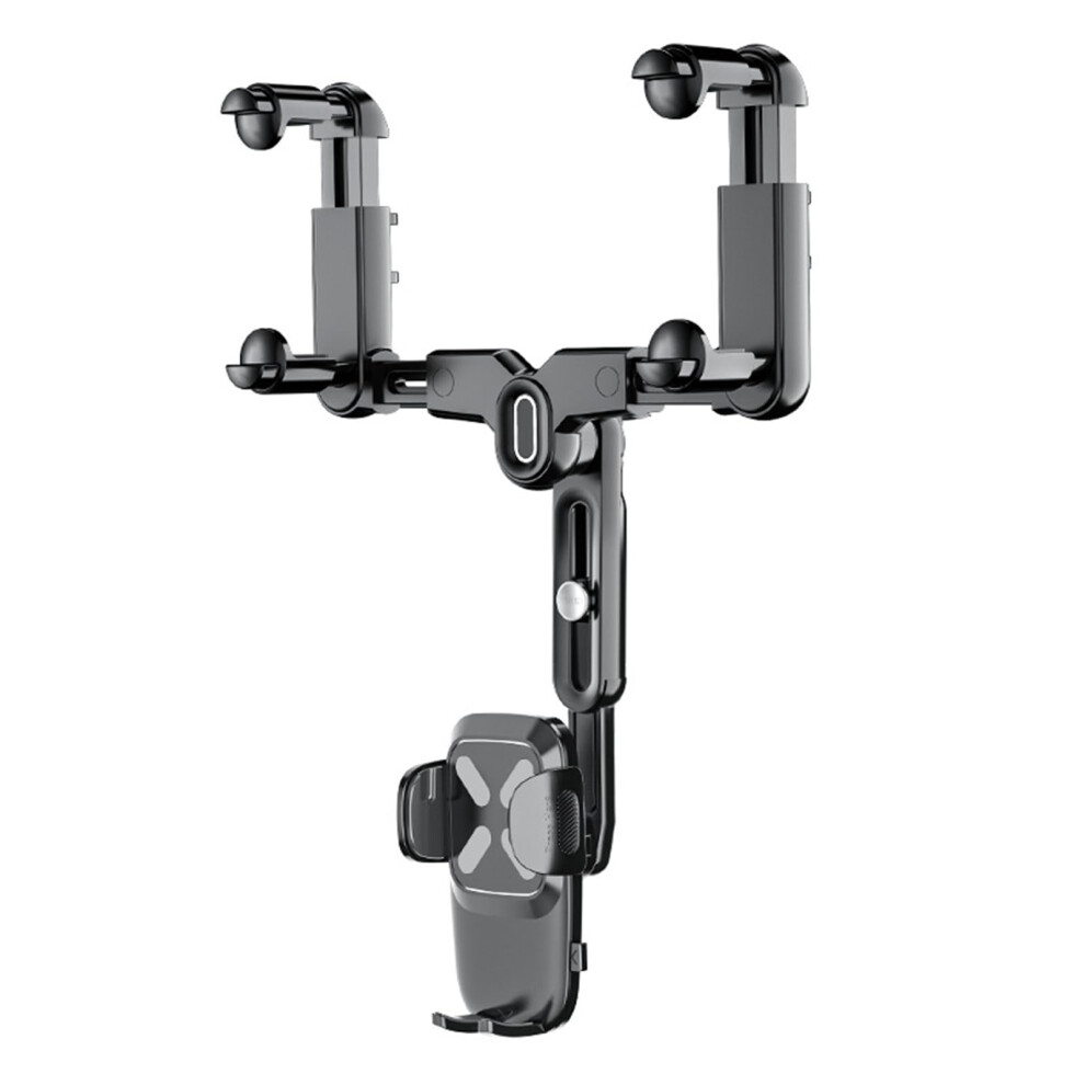 360-Degree Rotation Retractable Mount For Mobile Phones Adjustable Rearview Mirror Phone Holder Bracket Universal Compatibility 6038364152879
