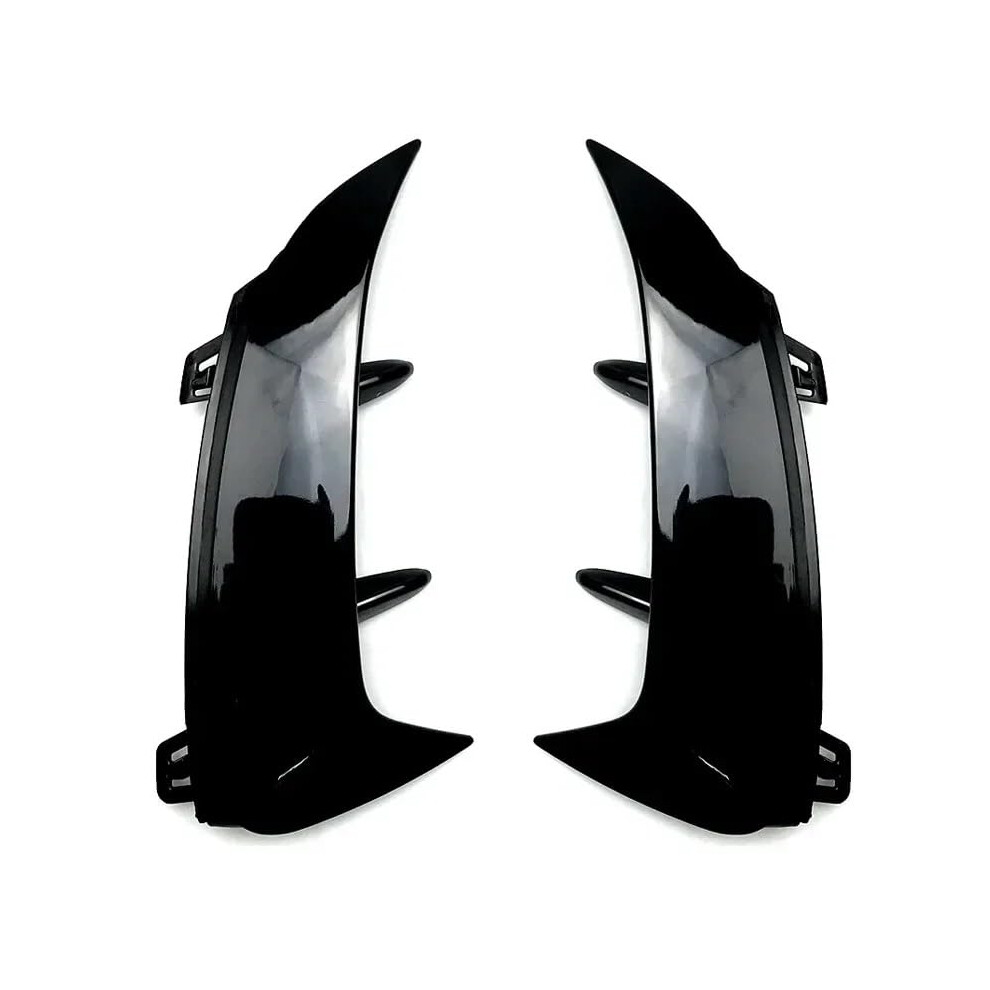 Glossy Rear Bumper Trim Lip Spoiler Fender Canards For Benz A-Class W177 A180 A200 A220 Amg Hatchback 2018-2023 Black 6447073472763
