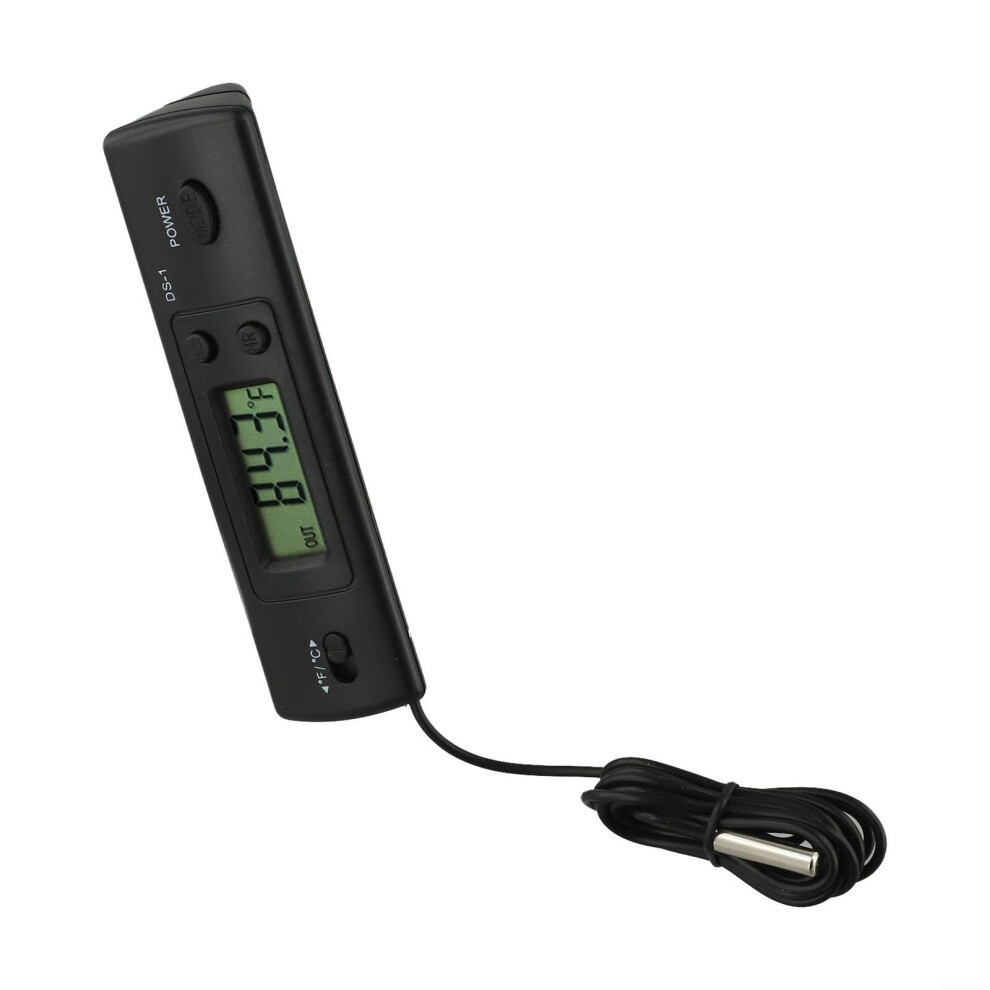 Wired Digital Temperature Meter with LCD Display for Refrigerators, Freezers, and Indoor Use, Accurate Readings