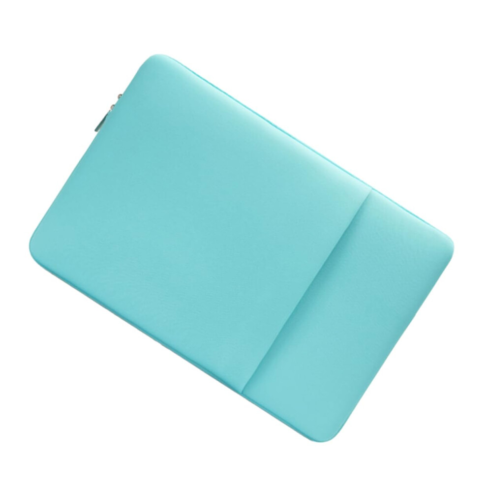 Mint Laptop Sleeve For 15 Inch Lightweight Business Laptops, Durable Double Zipper Notebook Organizer Pouch Green 6038364152961