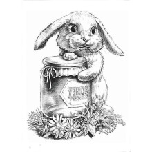 Non-reflective Rabbit Temporary Tattoo Waterproof Lasting 15 Days for Girls Body Art Fake Tattoo for Shoulder