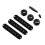 Single Coil Pickup Cover 2T1V Tone Volumes Control Knobs-Black 1
