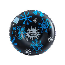 Transportable Inflatable Snow Dish Easy To-Black snowflakes