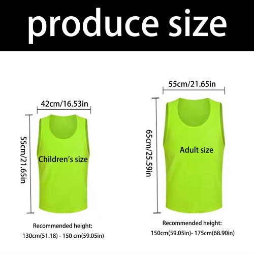 Bulk Soccer Drill Vest Premium Polyester Meshes-Kid FG Orange 2