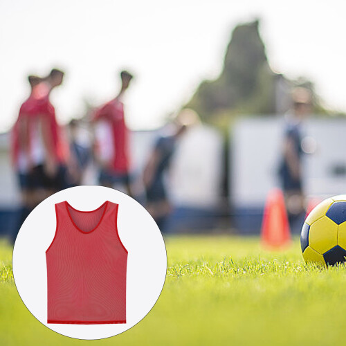 Bulk Soccer Drill Vest Premium Polyester Meshes-Kid FG Orange 1