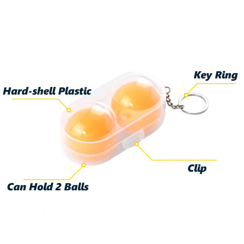 Transparents Hard Plastic Table Tennis Ball Protective-3 packs 2