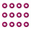 Premiums Silicones Rackets Vibration Control For-Rose red 1
