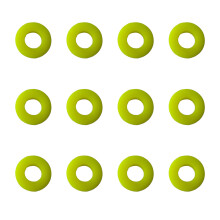 Premium Silicones Rackets Dampener Optimizes-Fluorescent yellow