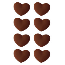Tennis Racket Vibration Control Heart Silicones Dampeners-brown