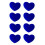 Multicolor Heart Pattern Vibration Dampeners Silicones-Blue 1