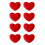 8pcs Silicones Heart Shape Vibration Control Tennis Racket-Red 1