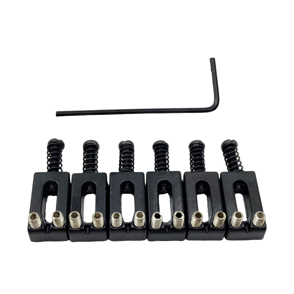 Electric Guitar Bridge Saddles With Anti Corrosion Alloy-Black-image-OPC-PKC9XMD-NEW