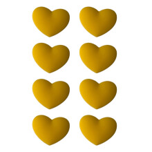 Tennis Racket Vibration Control Heart Silicones-Yellow