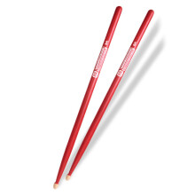 1Pair Nonslip Universals Drumsticks 5A Walnut Wood Drum-5A Red